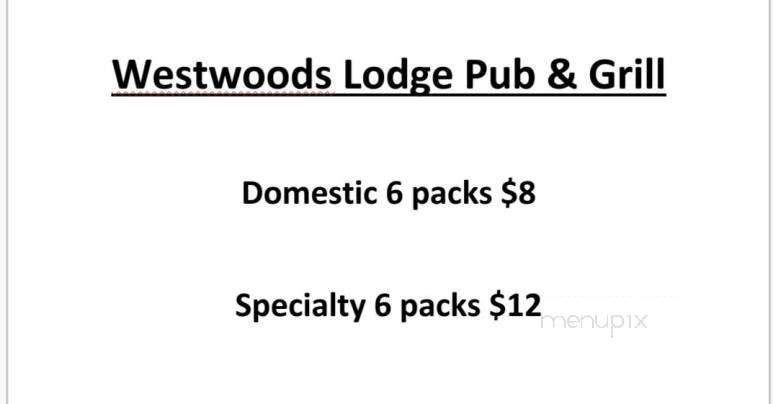 Westwoods Lodge Pub & Grill - Springfield, IL menu_pic