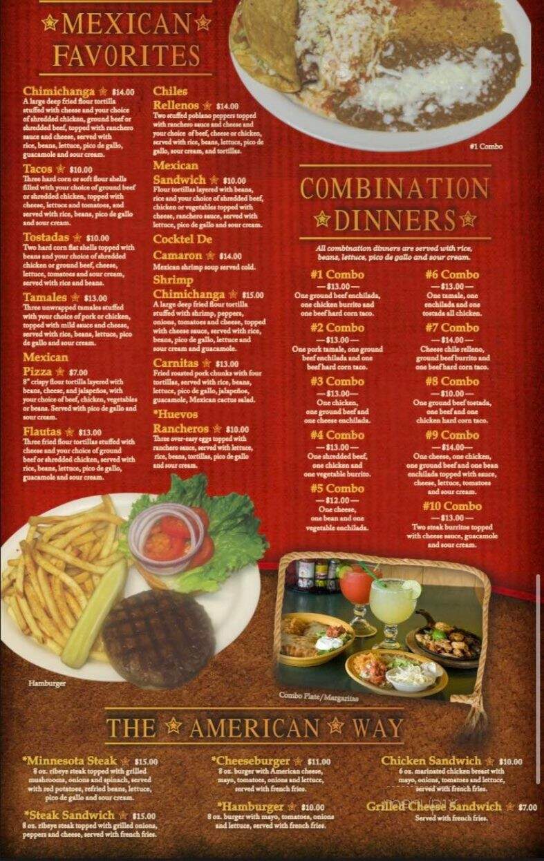 Plaza Morena Restaurant - Albert Lea, MN menu_pic