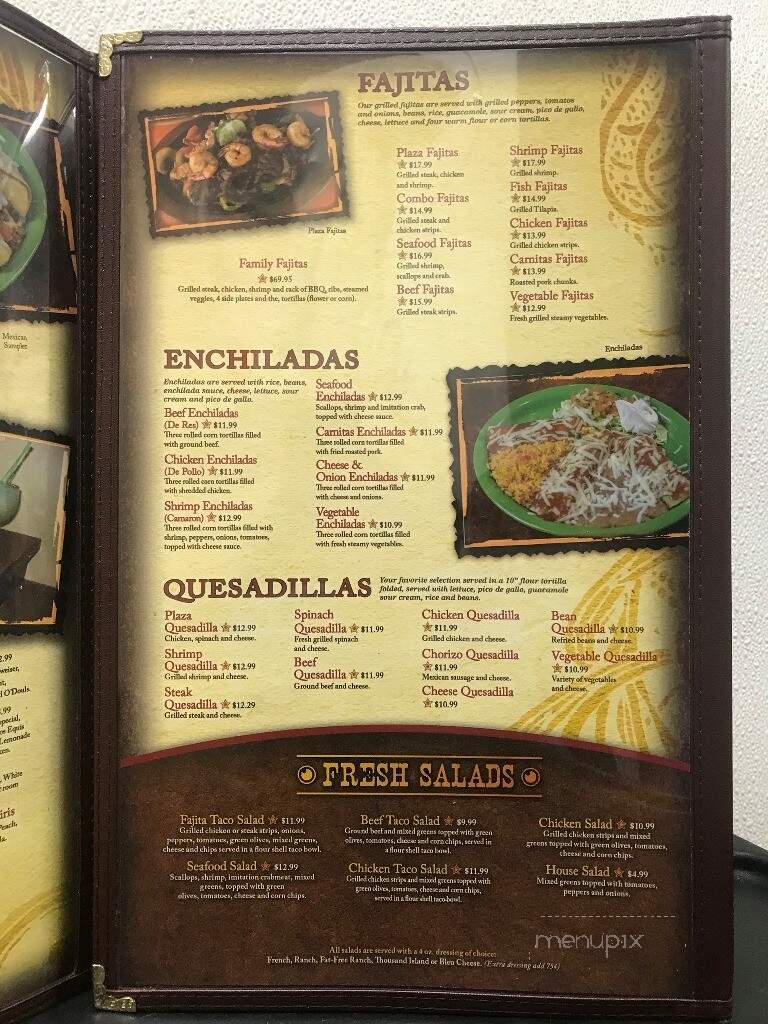 Plaza Morena Restaurant - Albert Lea, MN menu_pic