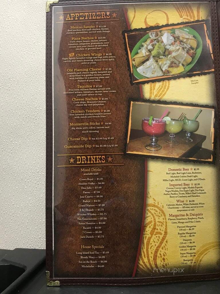 Plaza Morena Restaurant - Albert Lea, MN menu_pic