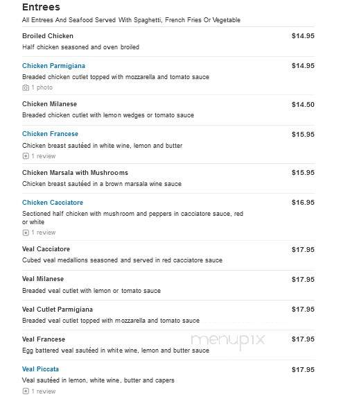 Roma Restaurant - Tuckahoe, NY menu_pic