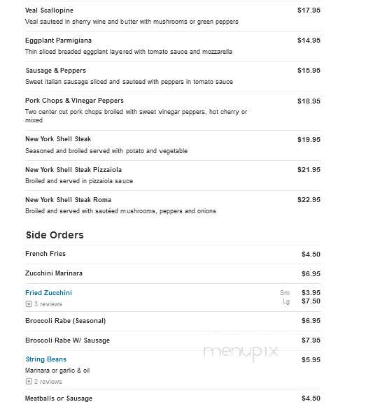 Roma Restaurant - Tuckahoe, NY menu_pic