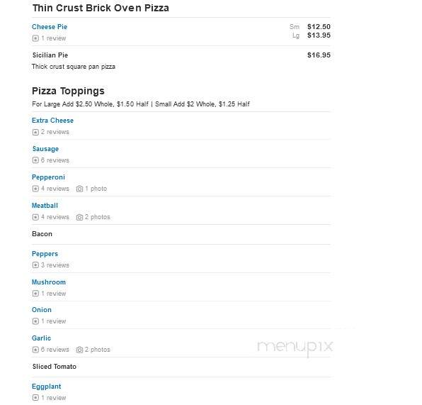 Roma Restaurant - Tuckahoe, NY menu_pic