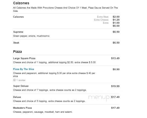Di Carlo's Pizza - Wellsburg, WV menu_pic