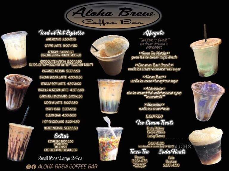 Aloha Brew Coffee Bar - Ewa Beach, HI menu_pic