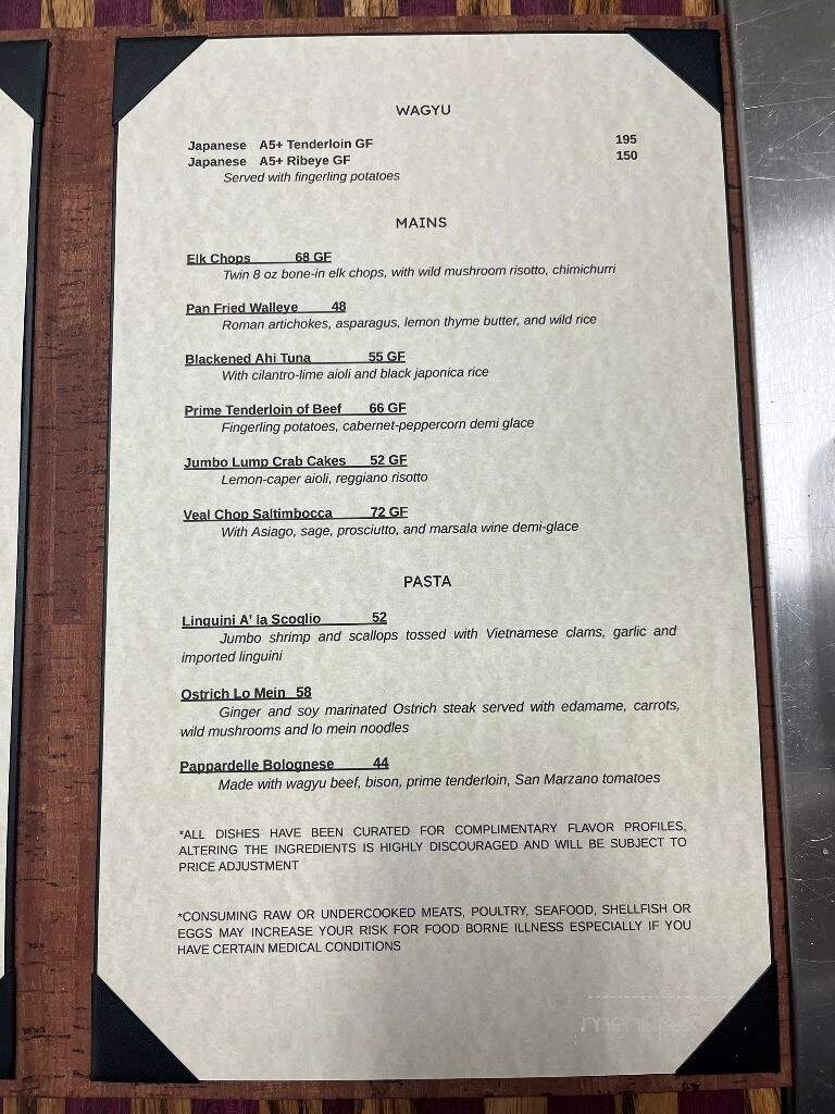 Latitude 48 - Finleyville, PA menu_pic