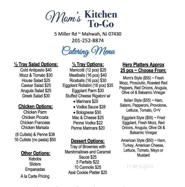 Moms Kitchen To Go - Mahwah, NJ