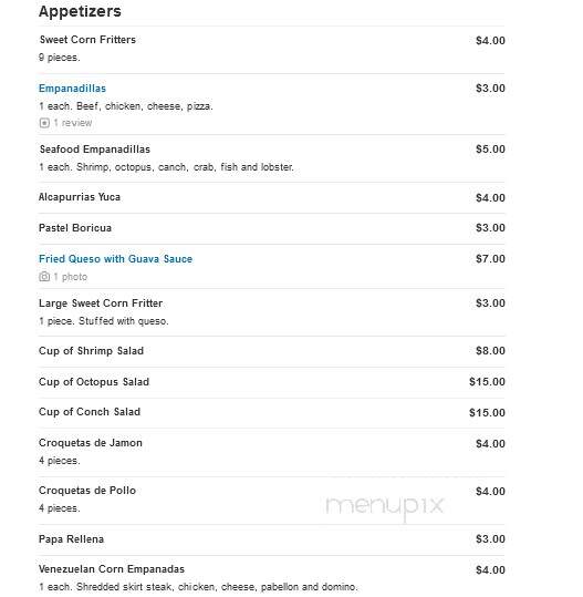 Caribe Blue Restaurant - Kansas City, KS menu_pic