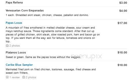 Caribe Blue Restaurant - Kansas City, KS menu_pic