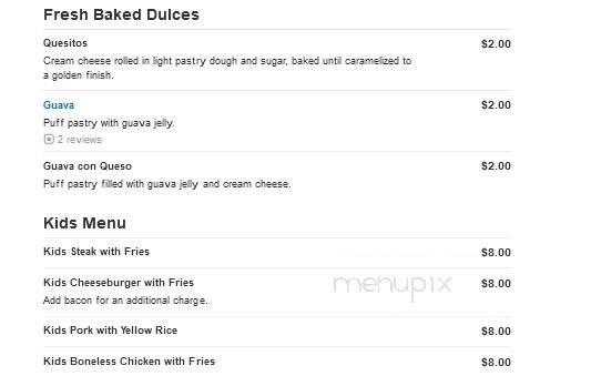 Caribe Blue Restaurant - Kansas City, KS menu_pic