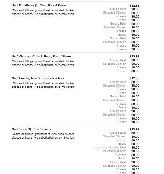 Fiesta Grande Mexican Restaurant - Tell City, IN menu_pic