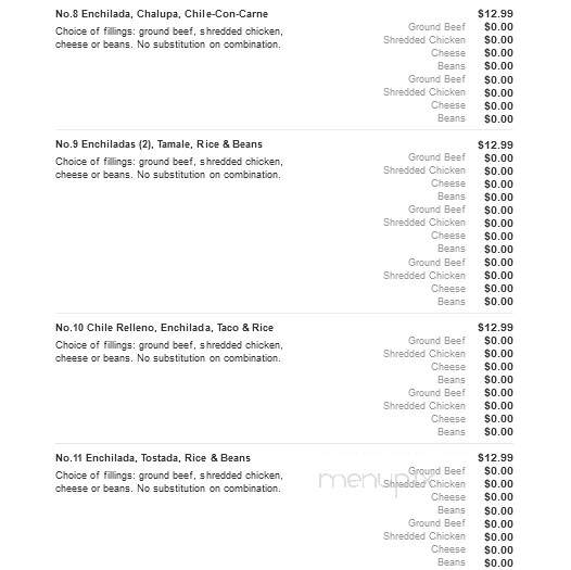 Fiesta Grande Mexican Restaurant - Tell City, IN menu_pic