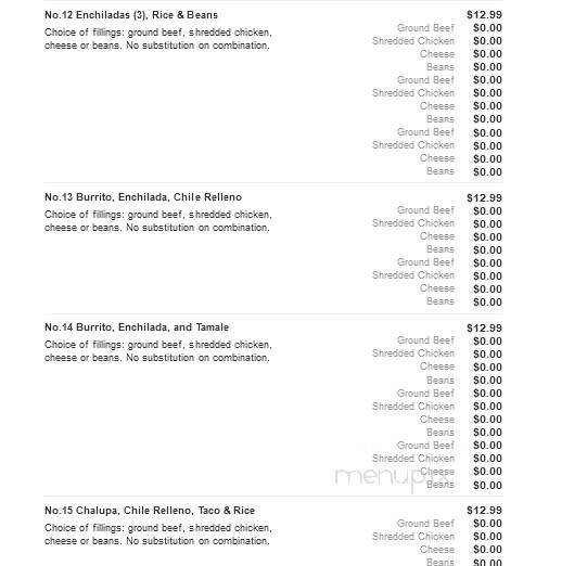Fiesta Grande Mexican Restaurant - Tell City, IN menu_pic
