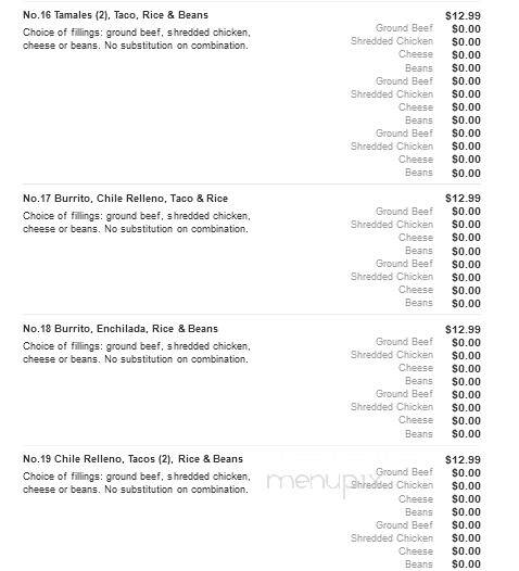 Fiesta Grande Mexican Restaurant - Tell City, IN menu_pic