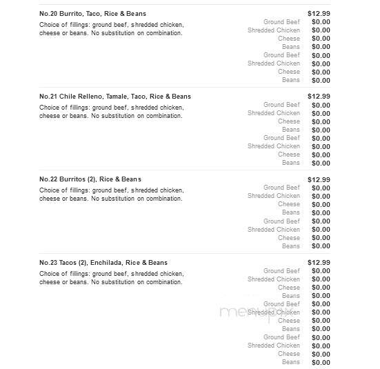 Fiesta Grande Mexican Restaurant - Tell City, IN menu_pic