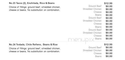 Fiesta Grande Mexican Restaurant - Tell City, IN menu_pic