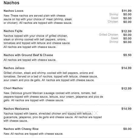 Fiesta Grande Mexican Restaurant - Tell City, IN menu_pic