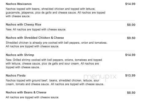 Fiesta Grande Mexican Restaurant - Tell City, IN menu_pic