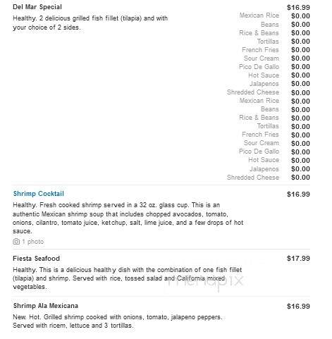 Fiesta Grande Mexican Restaurant - Tell City, IN menu_pic