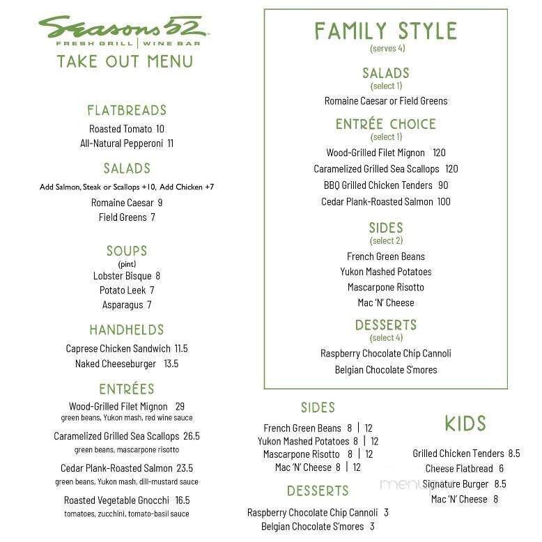 Seasons 52 - Perimeter - Dunwoody, GA menu_pic