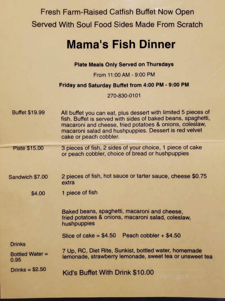 Mama'z Pizza - Henderson, KY menu_pic