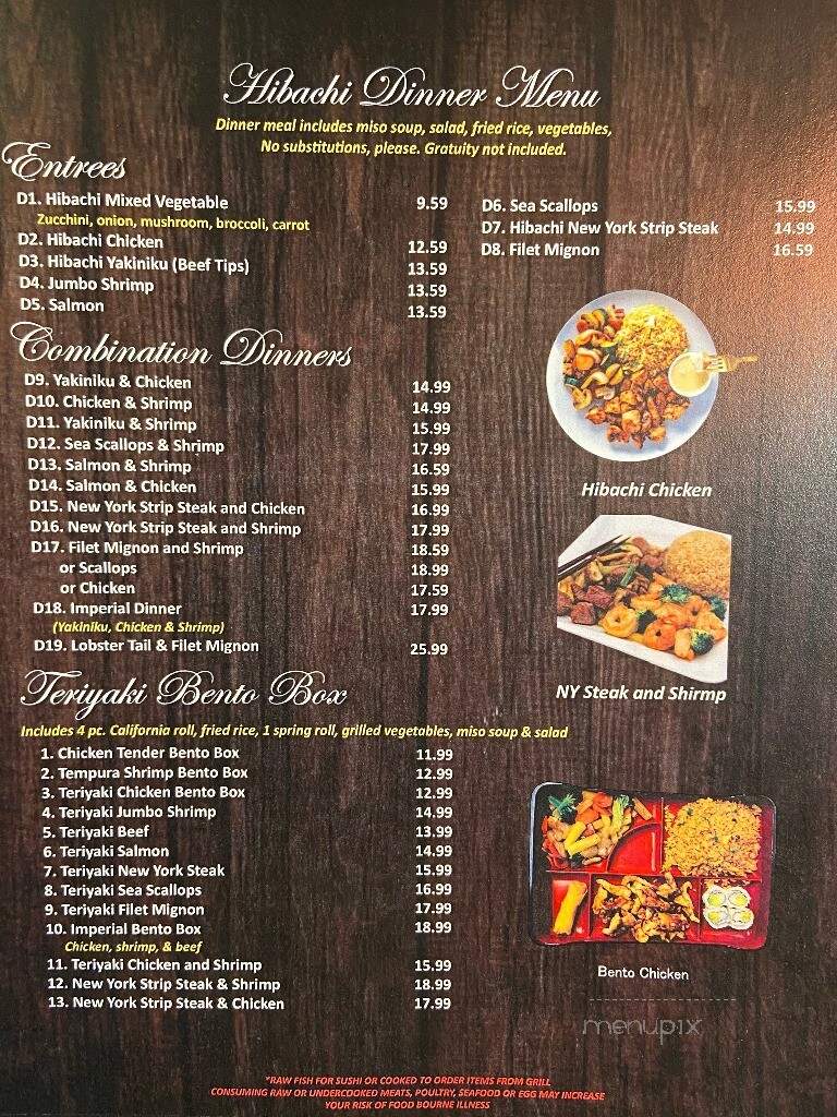 Yamato - Campbellsville, KY menu_pic