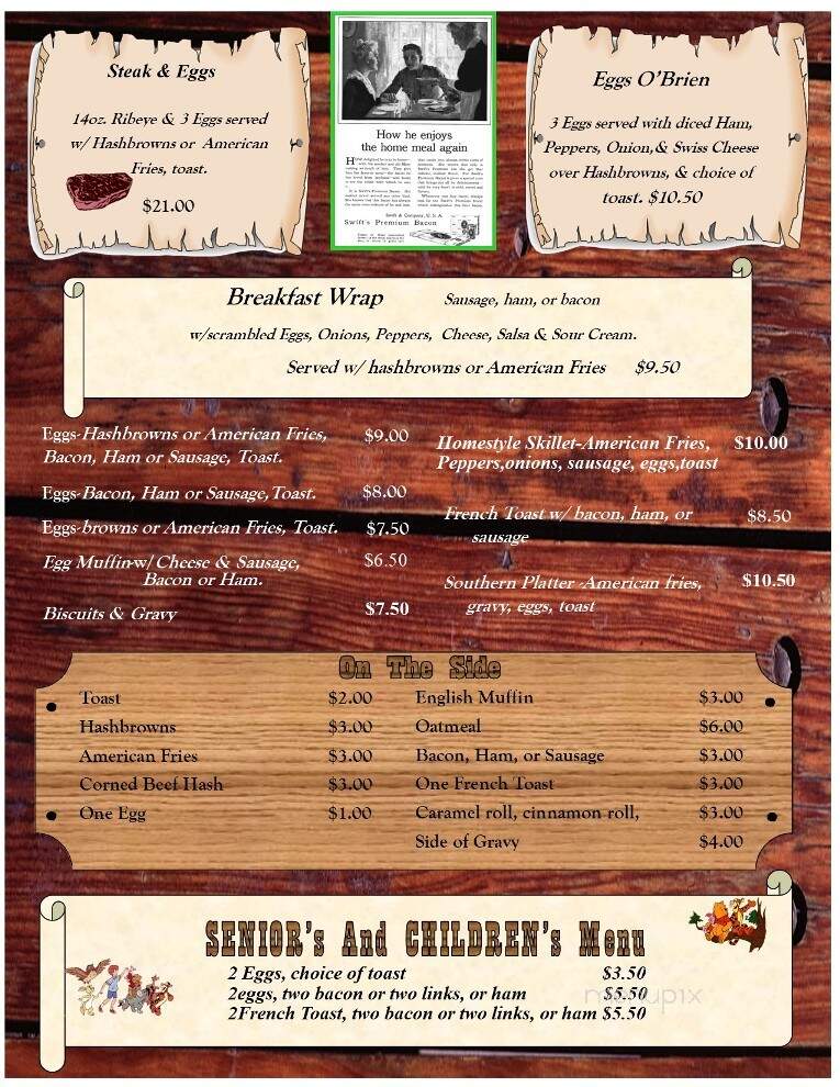 The Good Ol' Days Bar & Grill - Tower, MN menu_pic