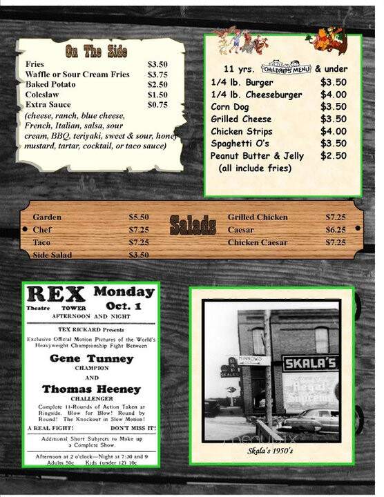 The Good Ol' Days Bar & Grill - Tower, MN menu_pic