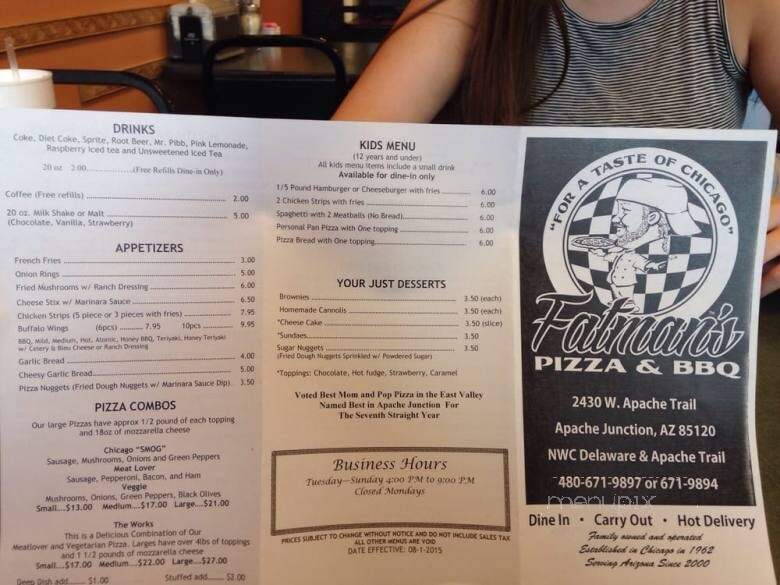 Fatman's Pizza & Grill - Apache Junction, AZ