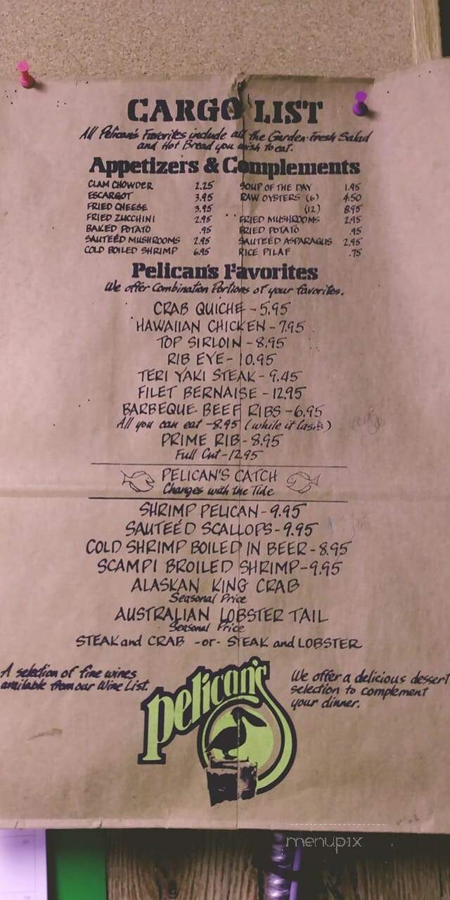 Pelican's Restaurant - Albuquerque, NM menu_pic