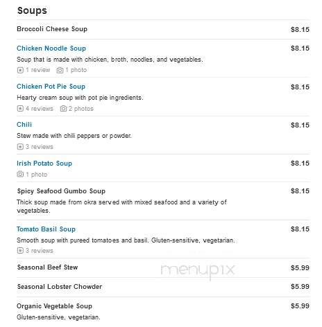 Jason's Deli - Franklin, TN menu_pic