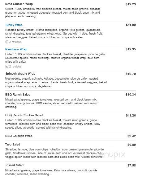 Jason's Deli - Franklin, TN menu_pic