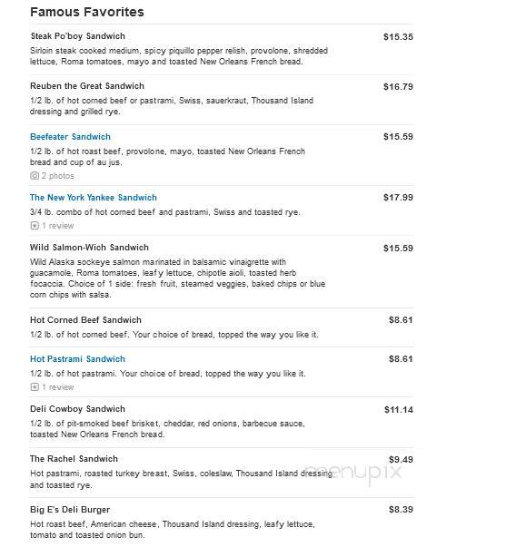 Jason's Deli - Franklin, TN menu_pic