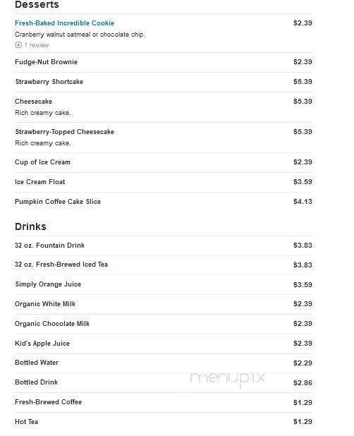 Jason's Deli - Franklin, TN menu_pic
