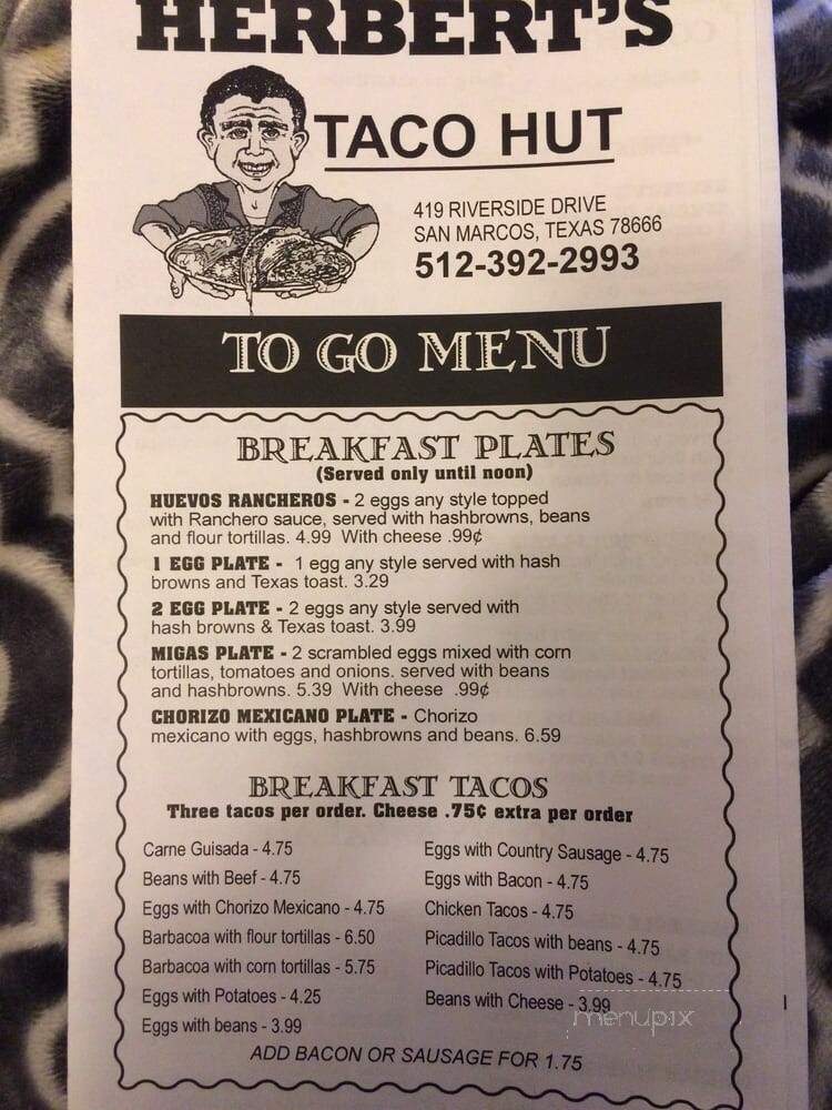 Herbert's Taco Hut - San Marcos, TX
