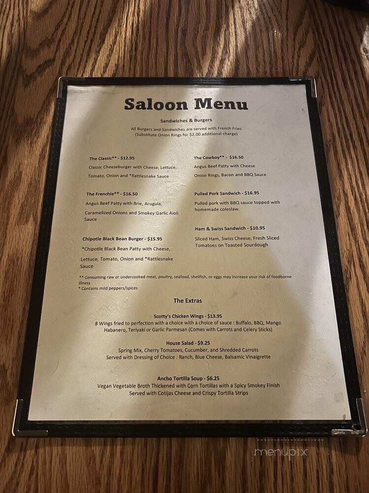 Badwater Saloon - Death Valley, CA menu_pic