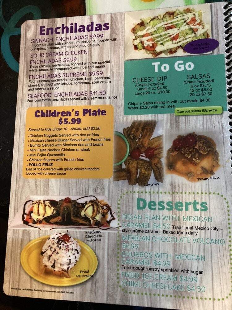 Margaritas Mexican Restaurant & Cantina - Murfreesboro, TN menu_pic