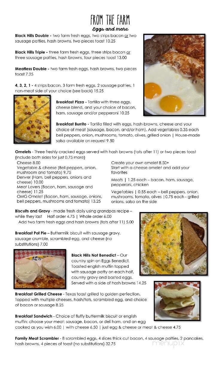Black Hills Diner - Belle Fourche, SD menu_pic