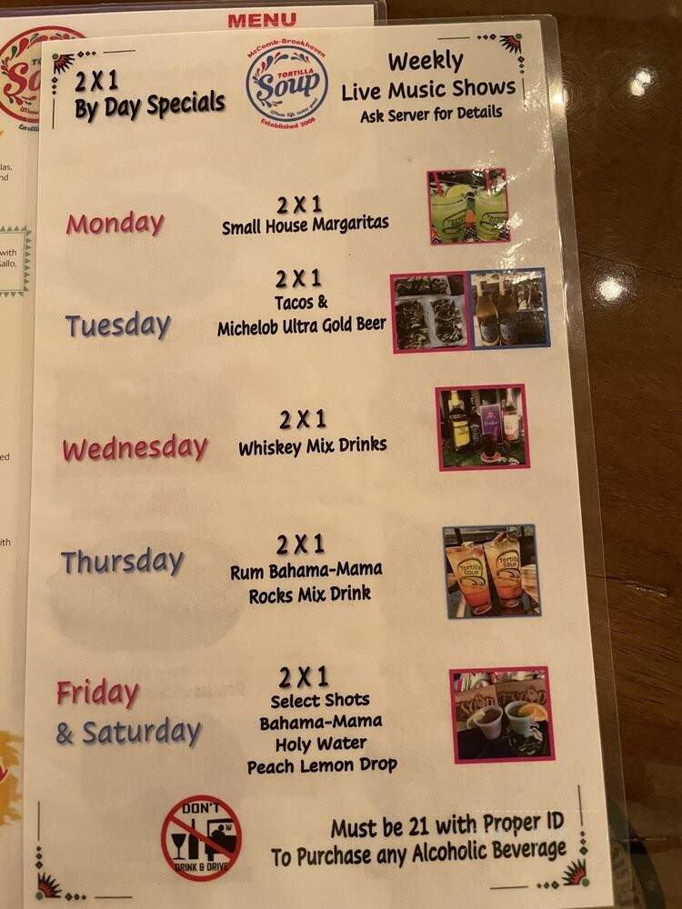 Tortilla Soup - Brookhaven, MS menu_pic