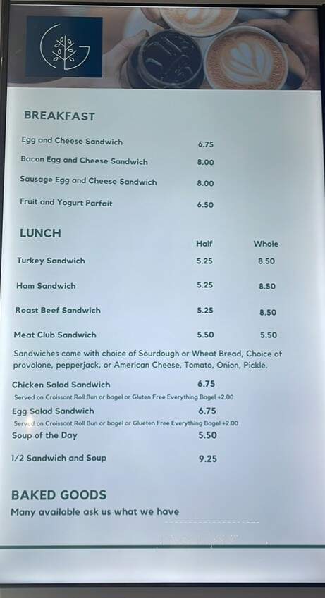 The Grove Coffee and Wine - Horace, ND menu_pic