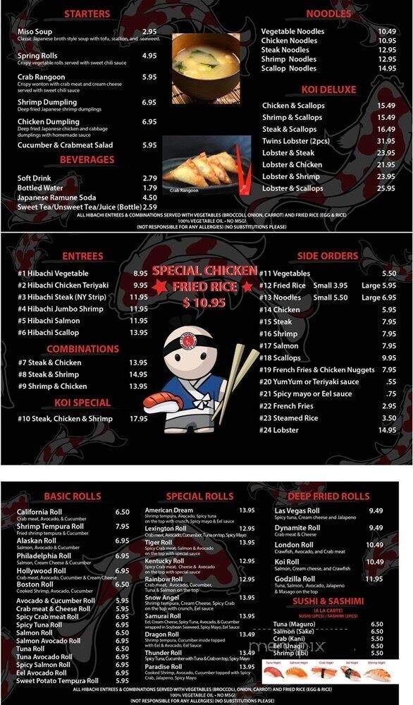 Koi Express Somerset - Somerset, KY menu_pic