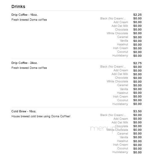 Sandos - Spokane, WA menu_pic