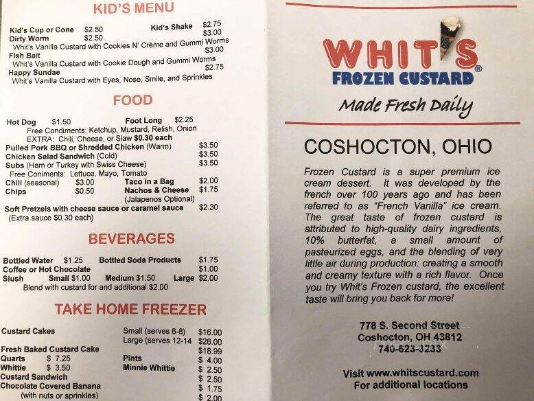 WHIT's Frozen Custard - Coshocton, OH