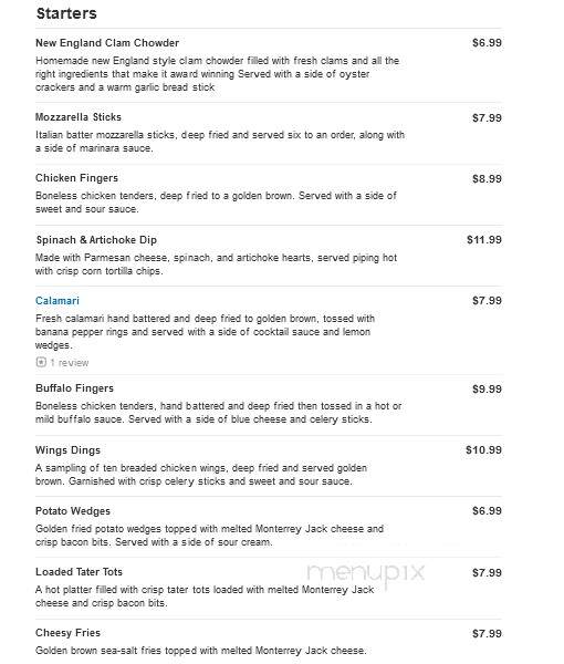 Venus II - Marshfield, MA menu_pic
