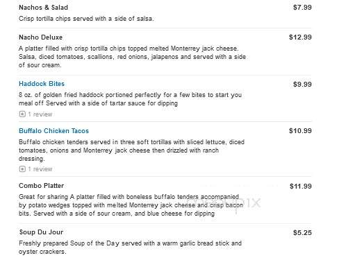 Venus II - Marshfield, MA menu_pic