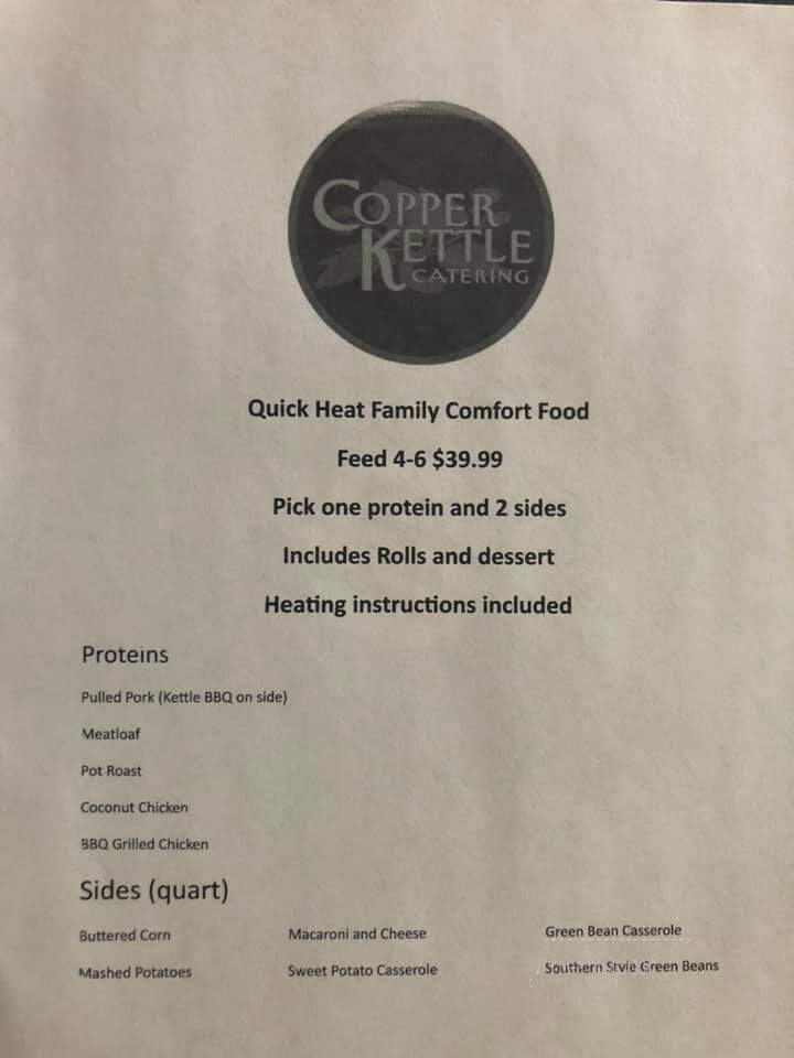 Copper Kettle Cafe - Nashville, TN menu_pic