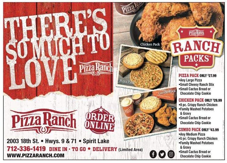Pizza Ranch - Spirit Lake, IA menu_pic