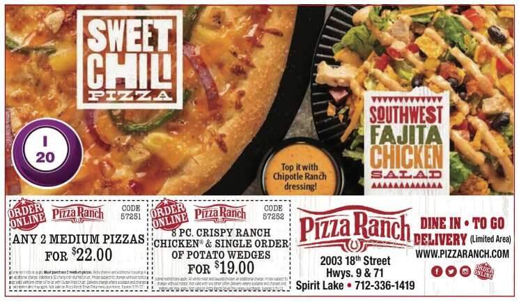 Pizza Ranch - Spirit Lake, IA menu_pic