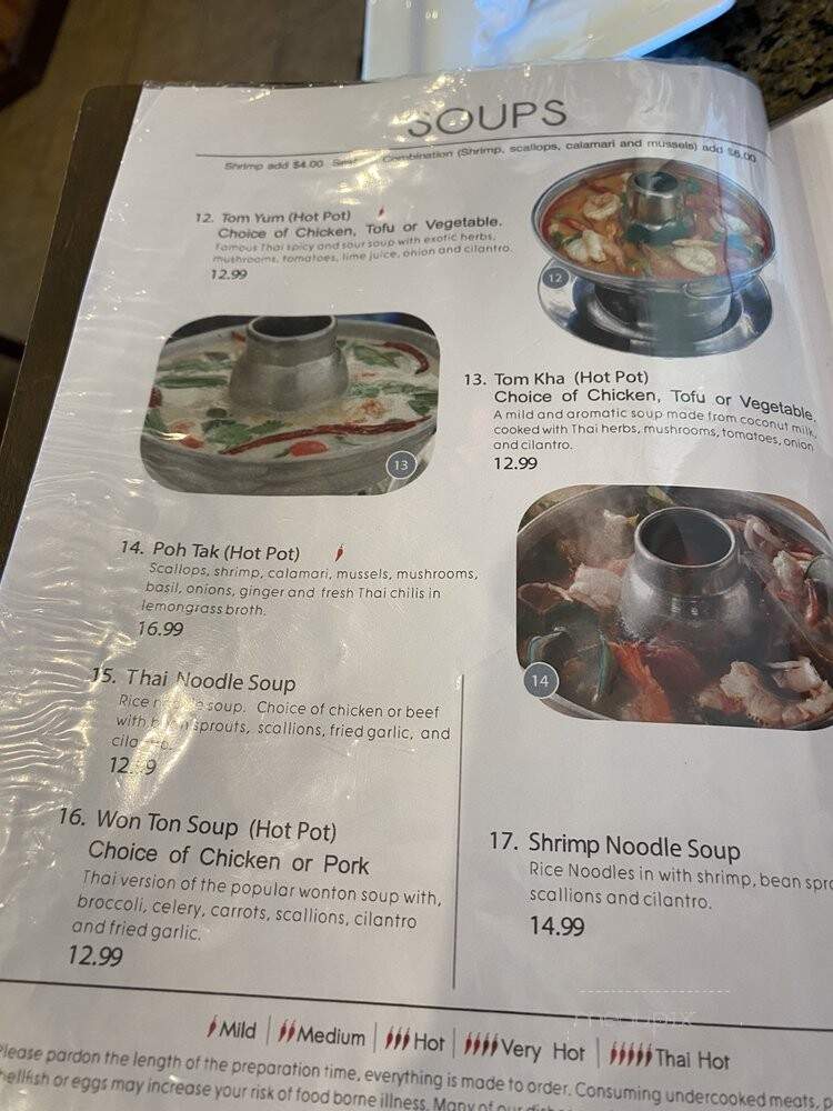Yuma Thai Cuisine - Yuma, AZ menu_pic