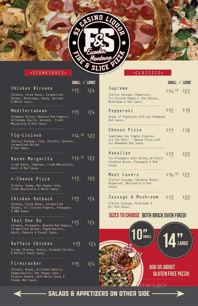 Fire and Slice Pizza - Eureka, MT menu_pic